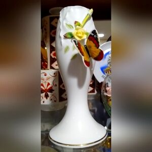 Vintage 1979 Enesco Maruri Masterpiece Bone China 5" Vase
